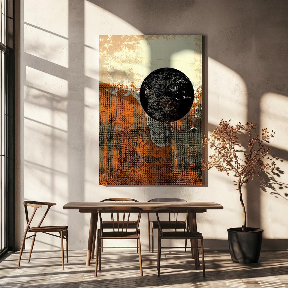 Eclipse over textuur | Canvas
