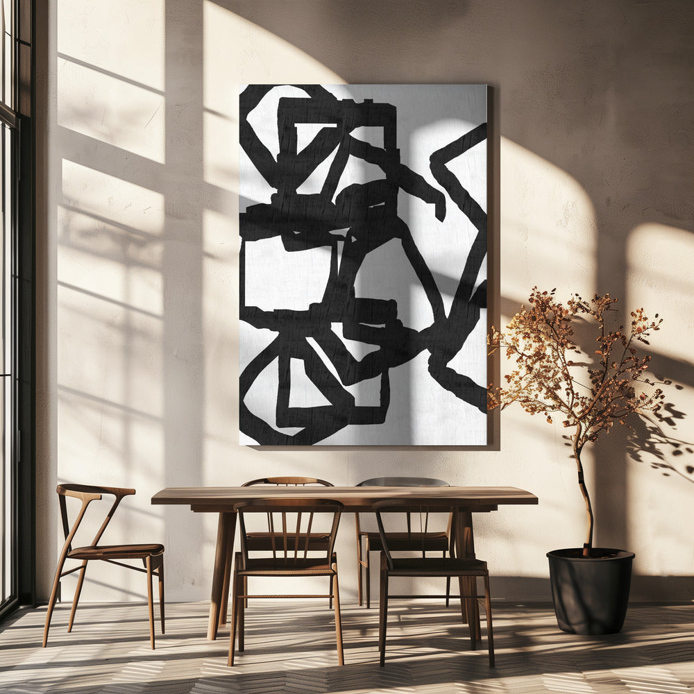 Noir en Inky 1 | Canvas