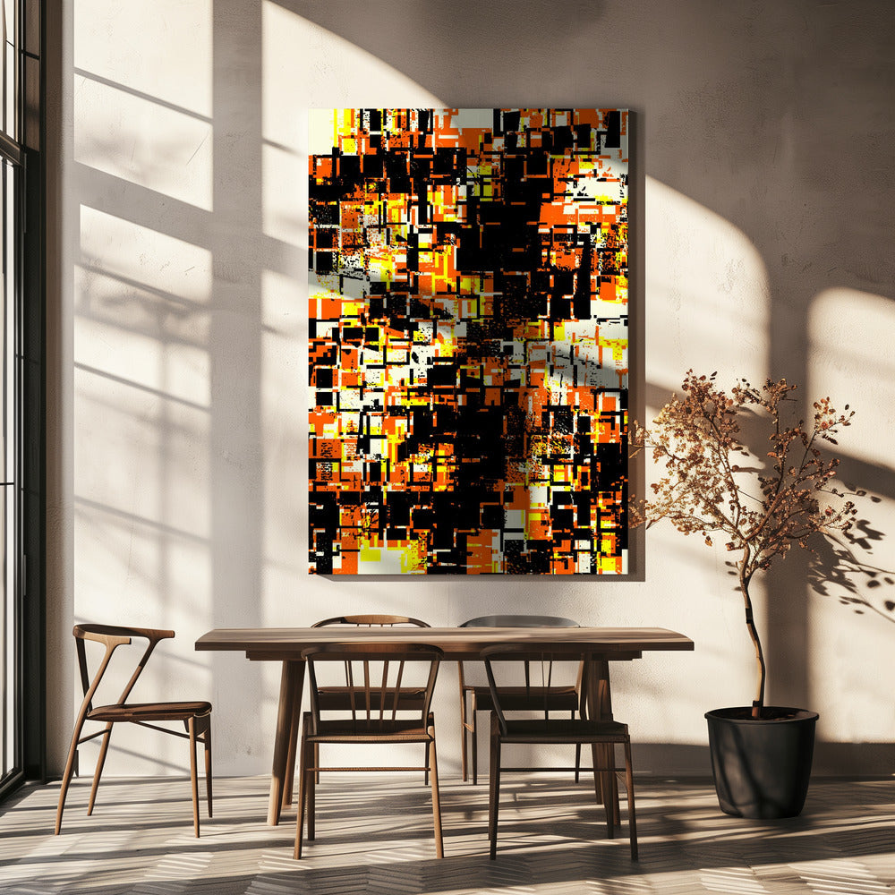 Kleurrijke geometrische blokken | Canvas