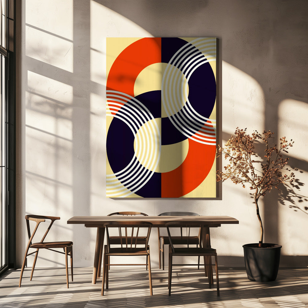 Verweven cirkels | Canvas