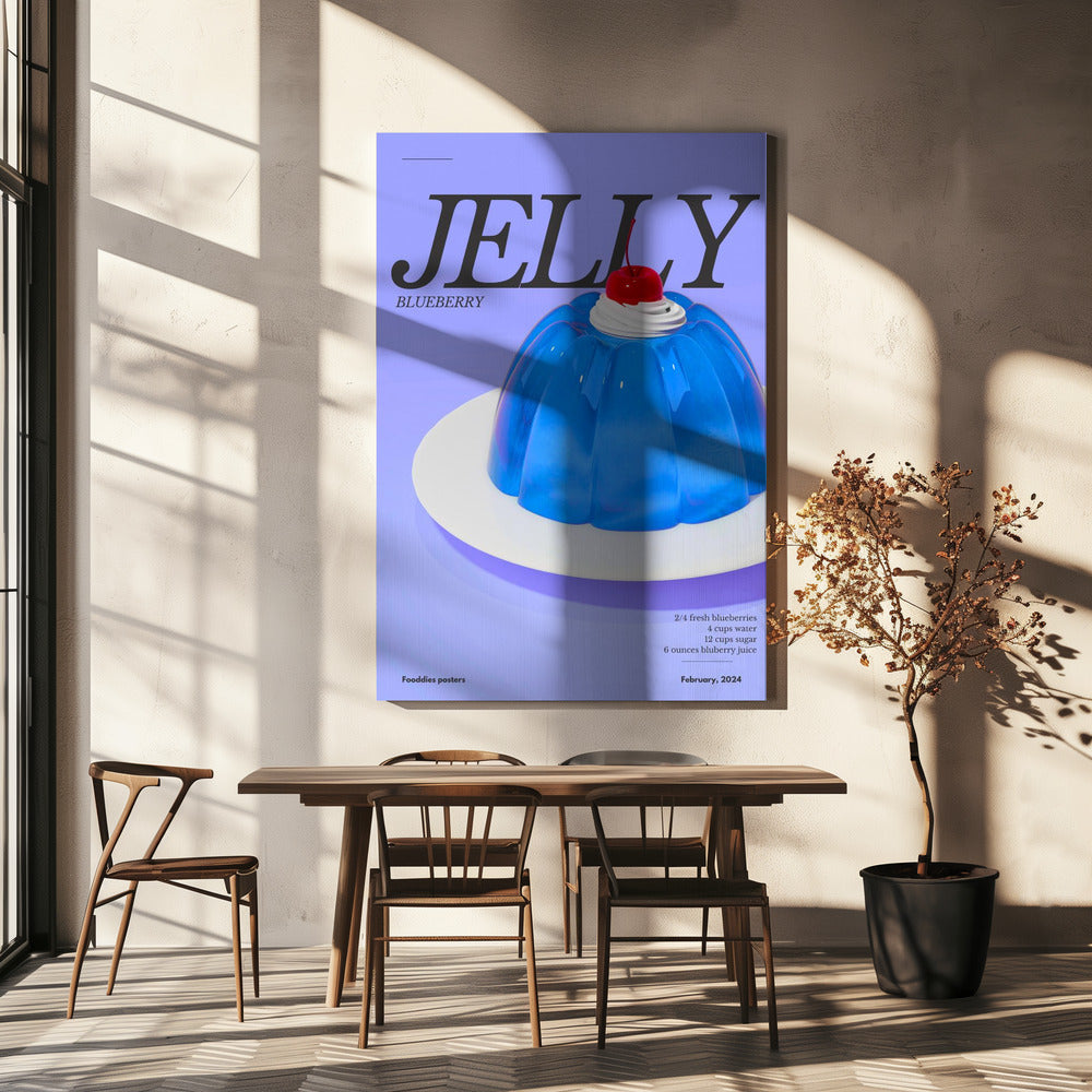 Blauwe Jelly | Canvas