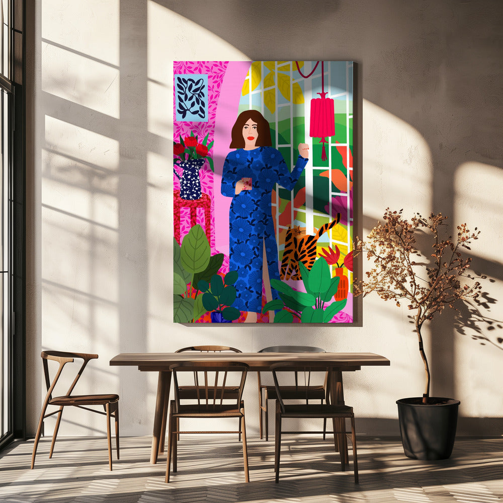 Getting My Early Morning Tea | Canvas