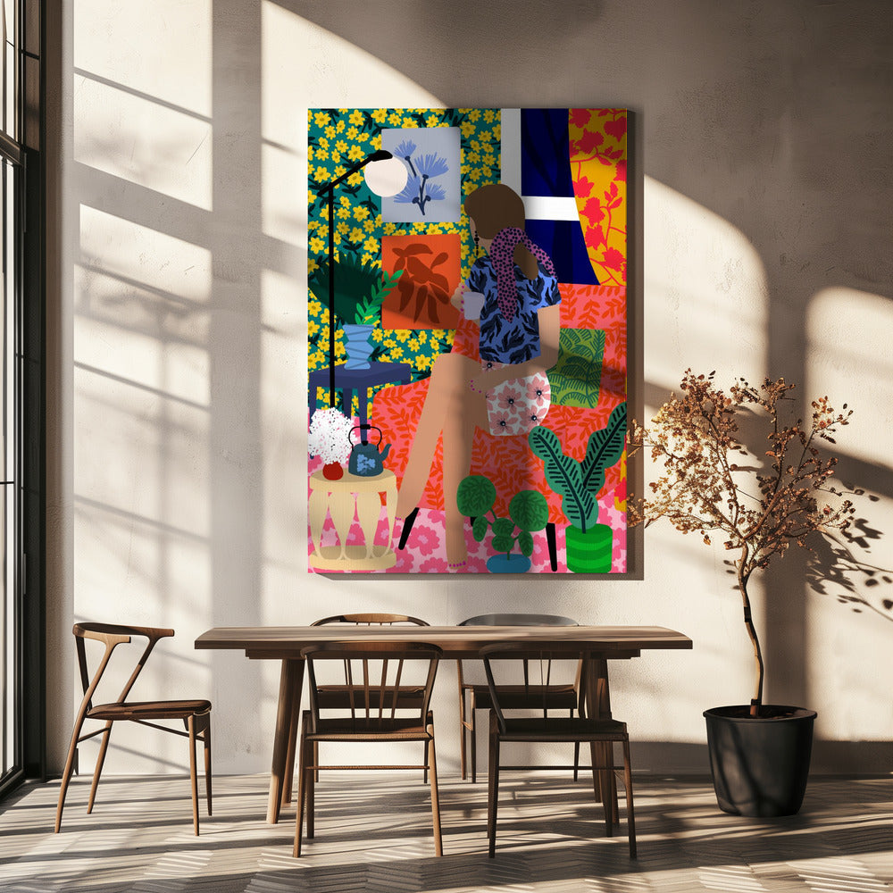 Theetijdmeisje | Canvas
