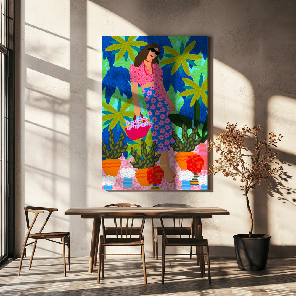 Wandelen tussen tuinen | Canvas