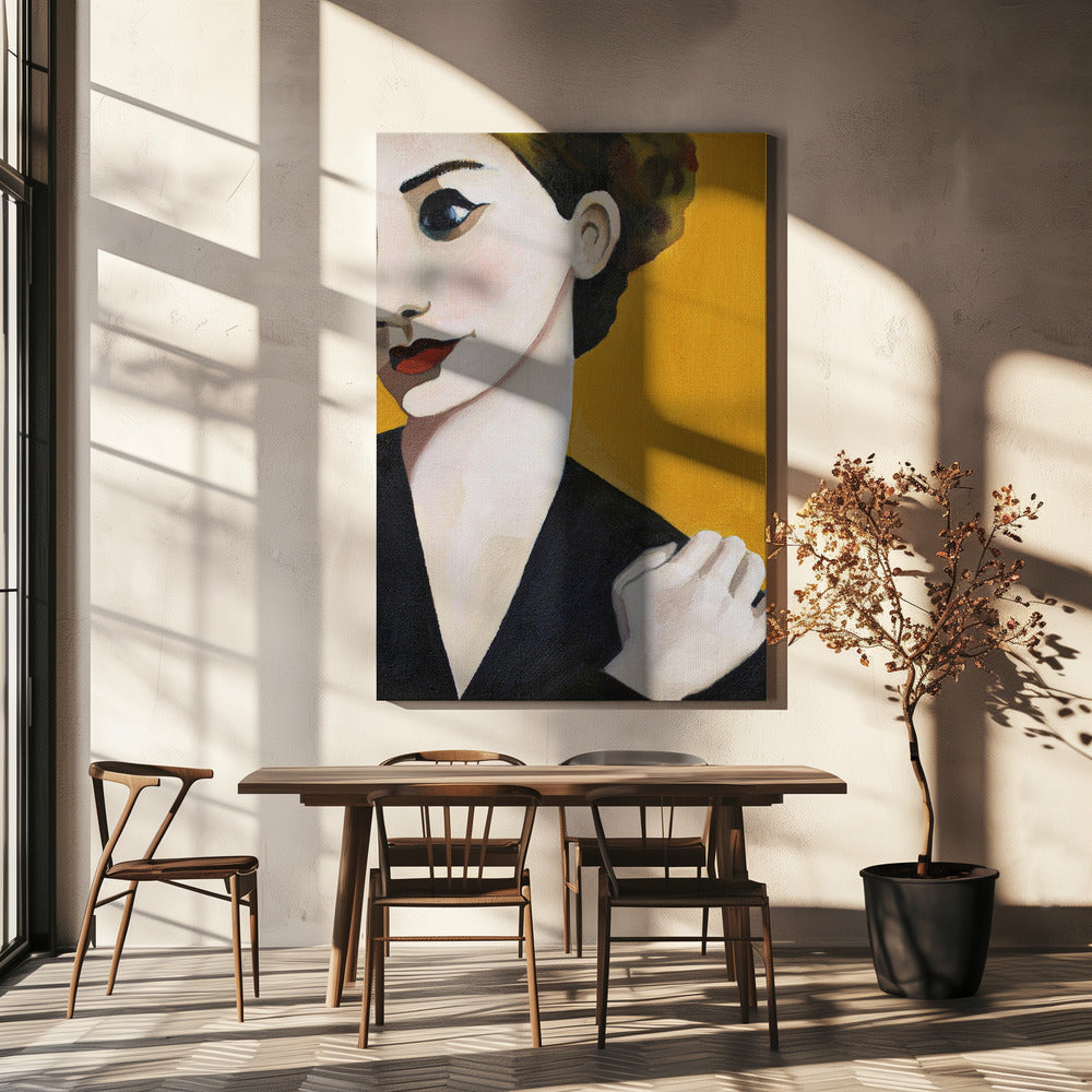 Vrouw Oker | Canvas
