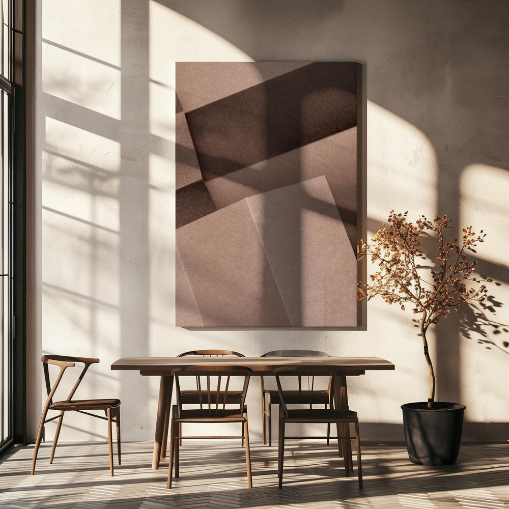 Papieren en Schaduwen 4 | Canvas