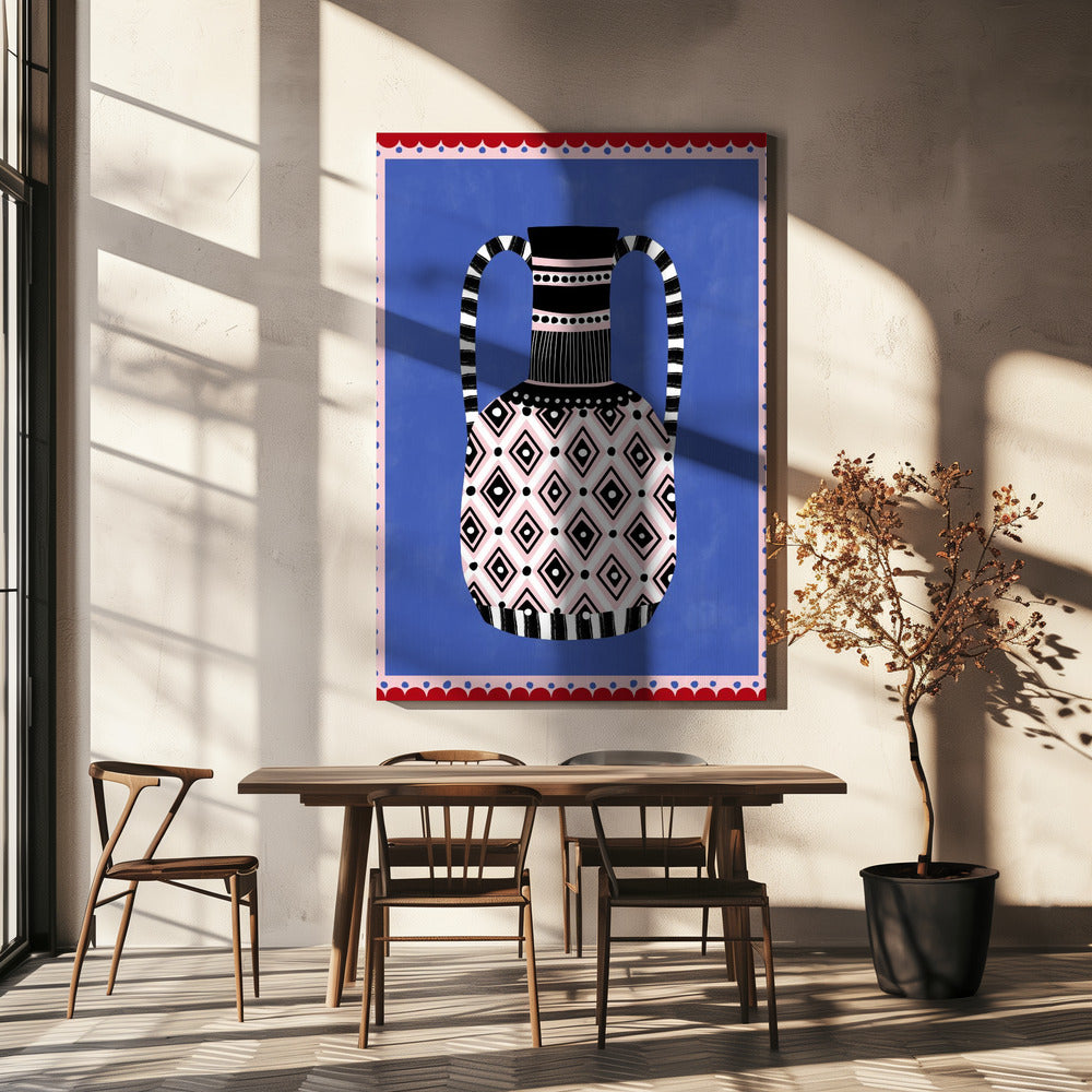 Geometrische patronen en felle kleuren | Canvas