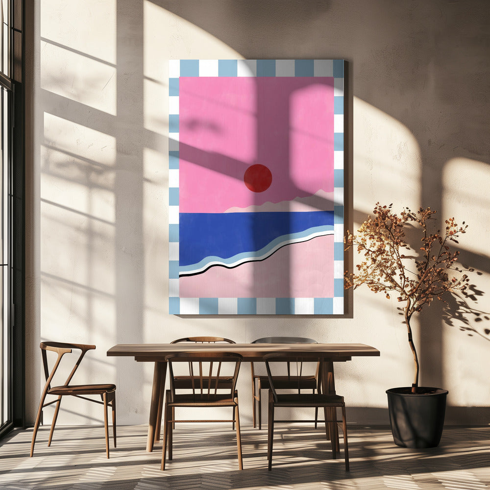 Minimalistisch strandtafereel | Canvas