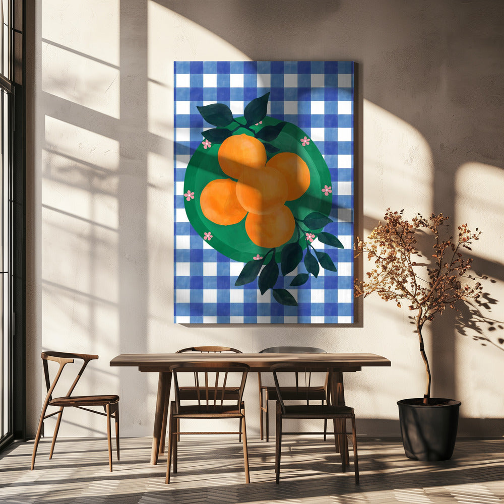 Geruite Citrus Charm | Canvas