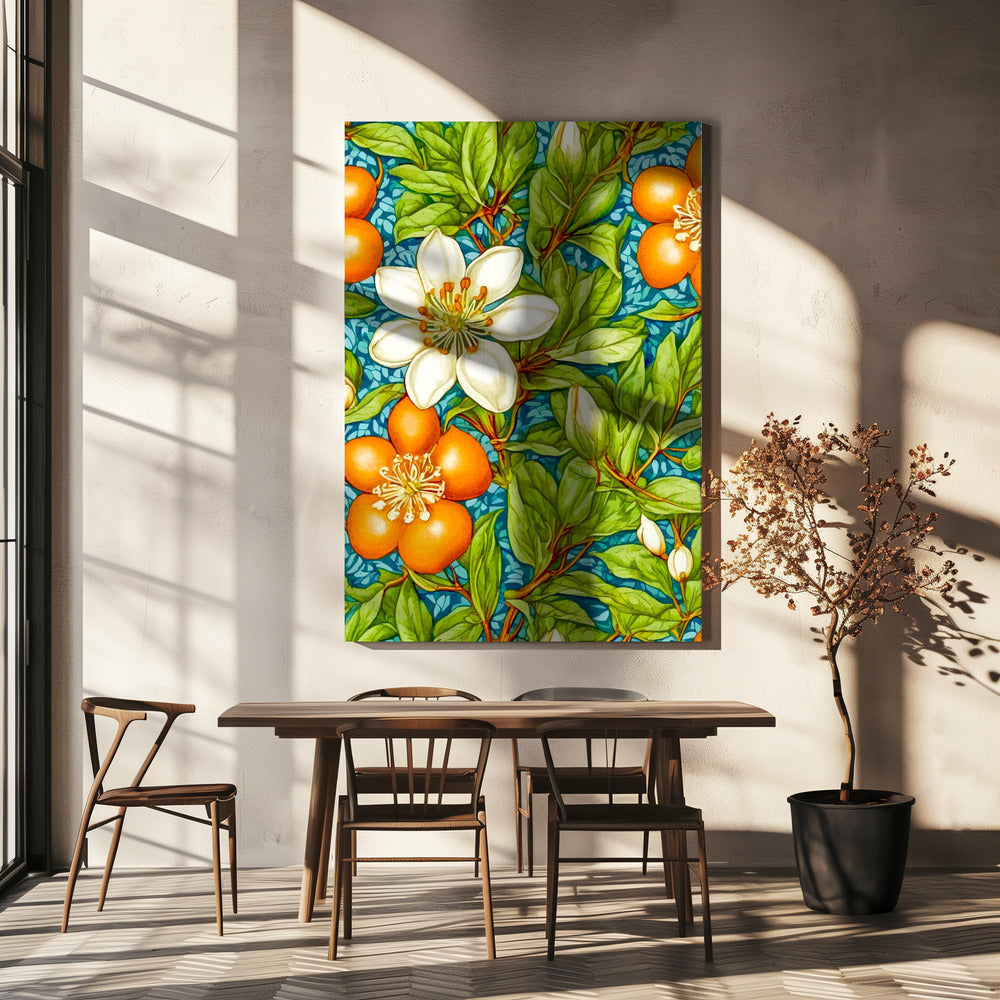 Oranjebloesem Natuurplant | Canvas