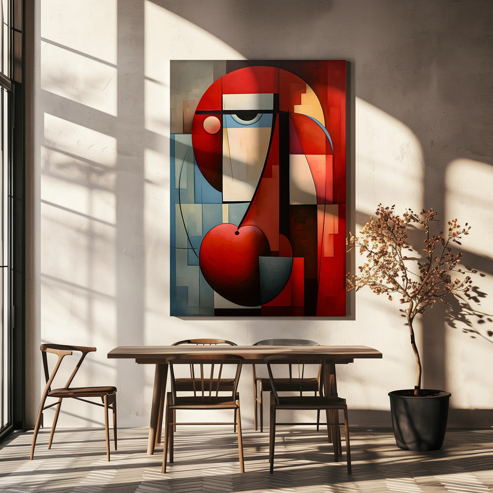 Het abstracte gezicht | Canvas