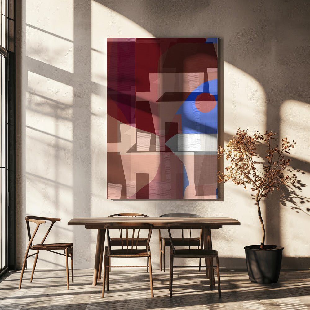 Brown Blue Woven 6 | Canvas