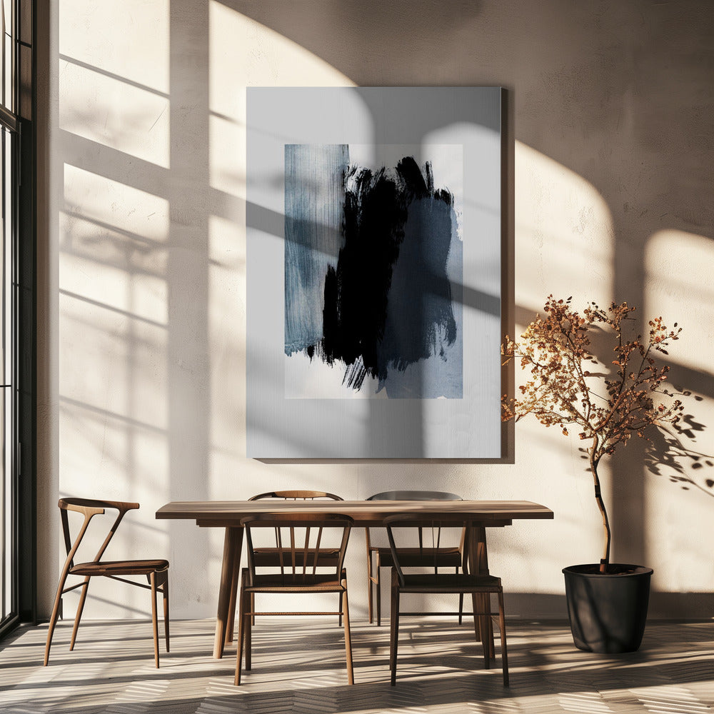 Abstracte penseelstreken 15 | Canvas
