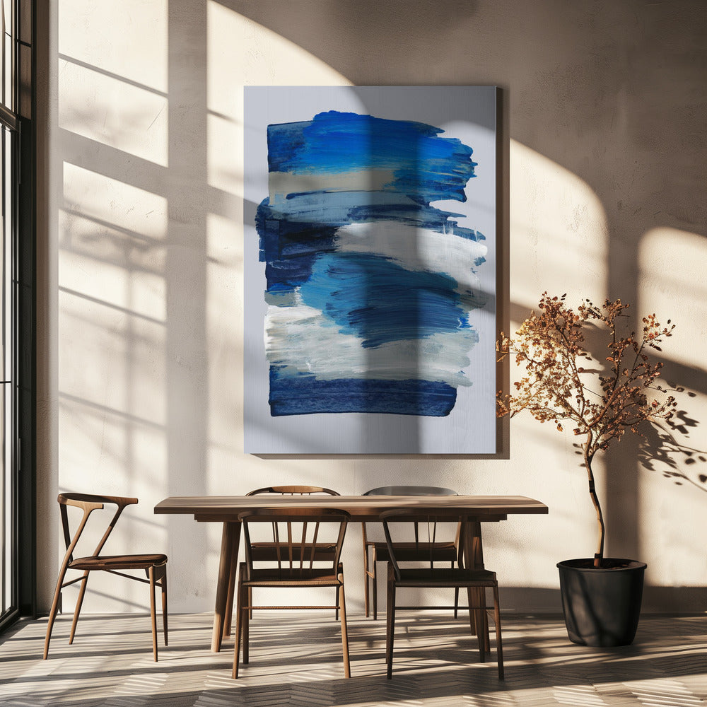 Abstracte penseelstreken 78 | Canvas