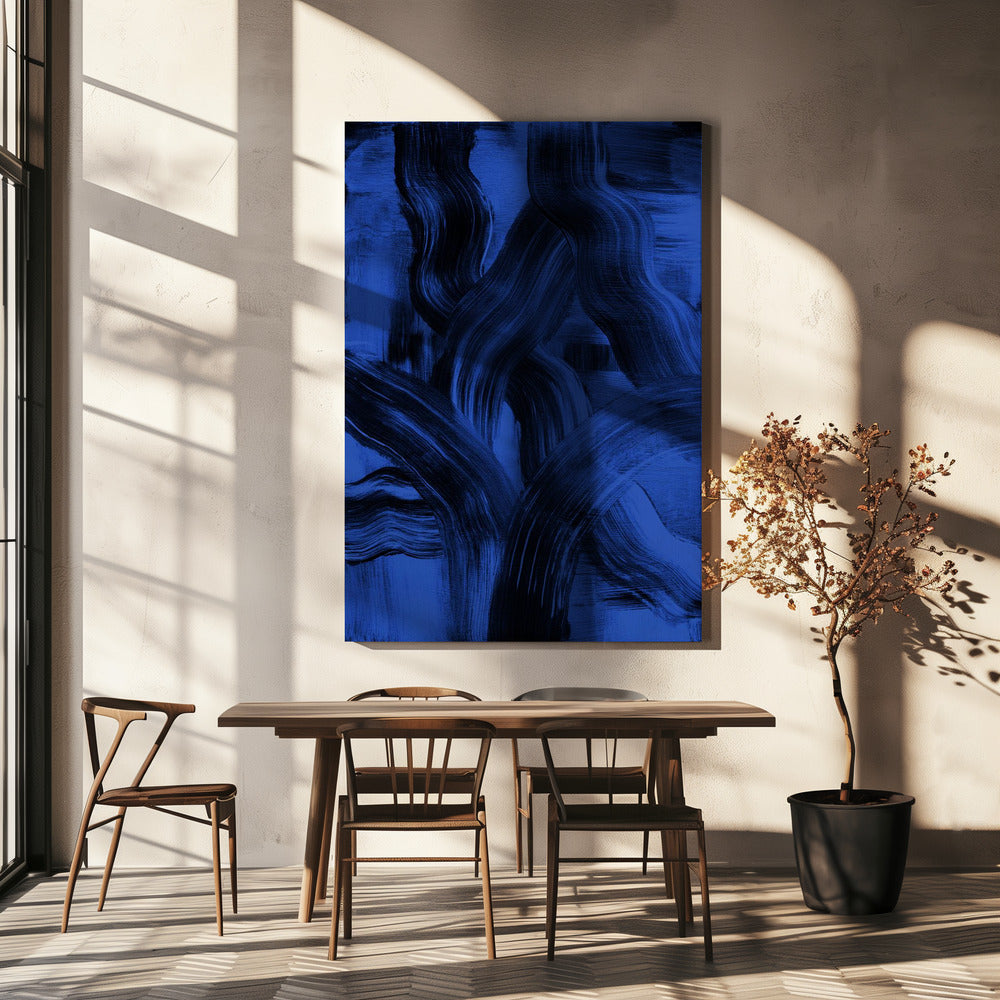 Abstracte penseelstreken 126X | Canvas