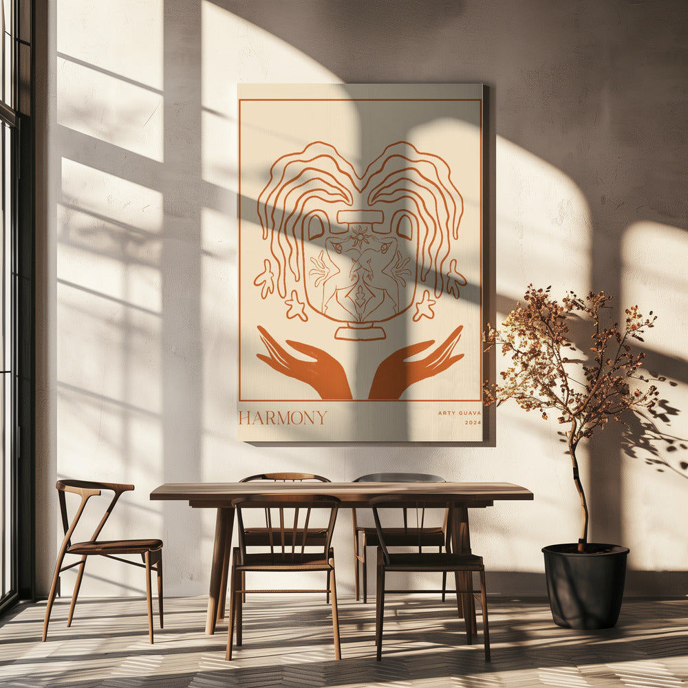 Vessel Collection : Harmony (LineArt) | Canvas