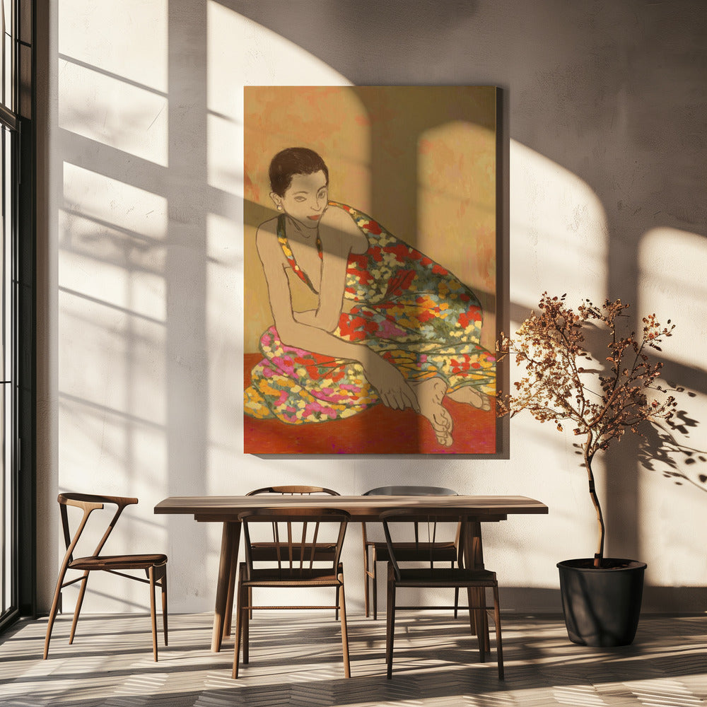 Bloemenjurk | Canvas