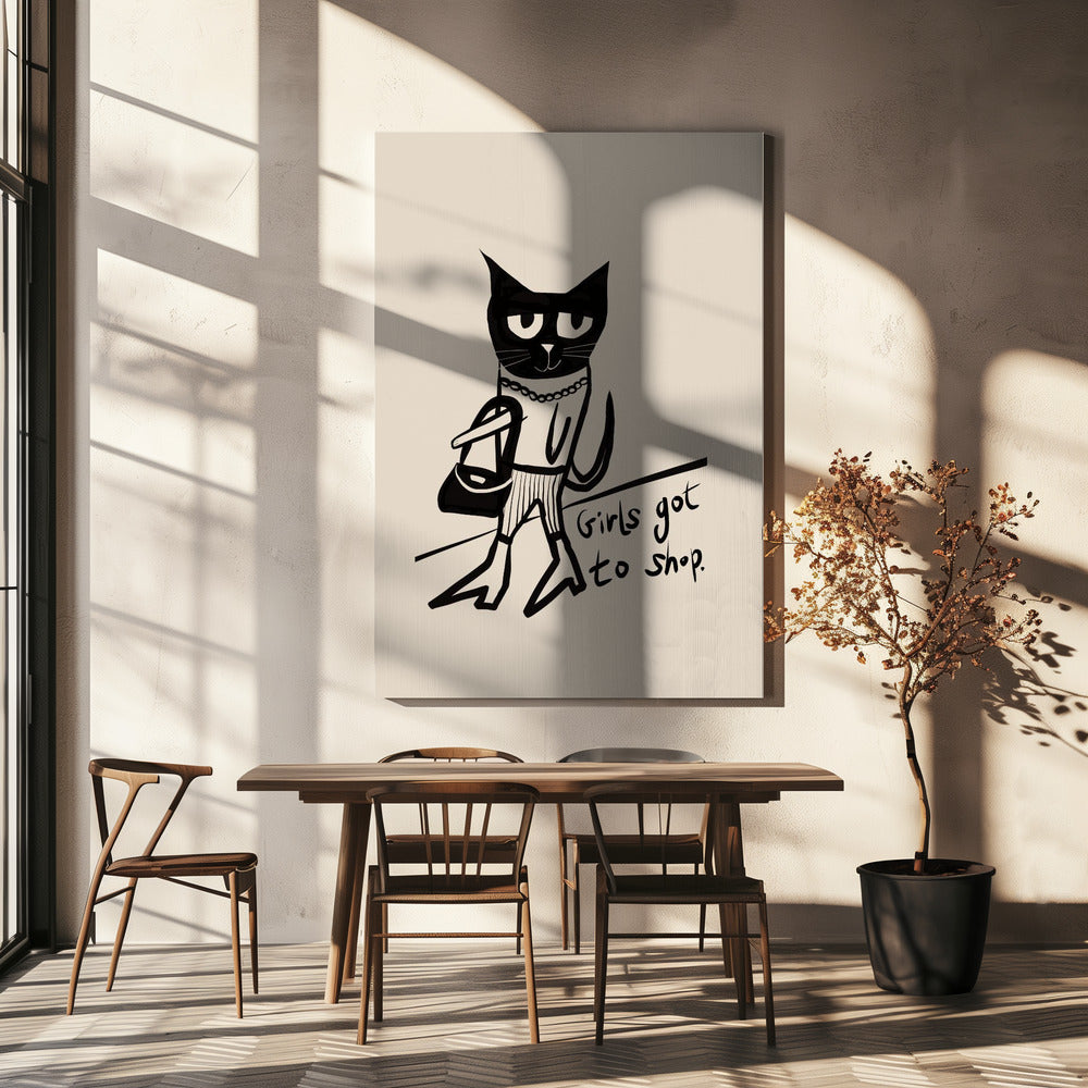 Humor over kattenwinkelen | Canvas
