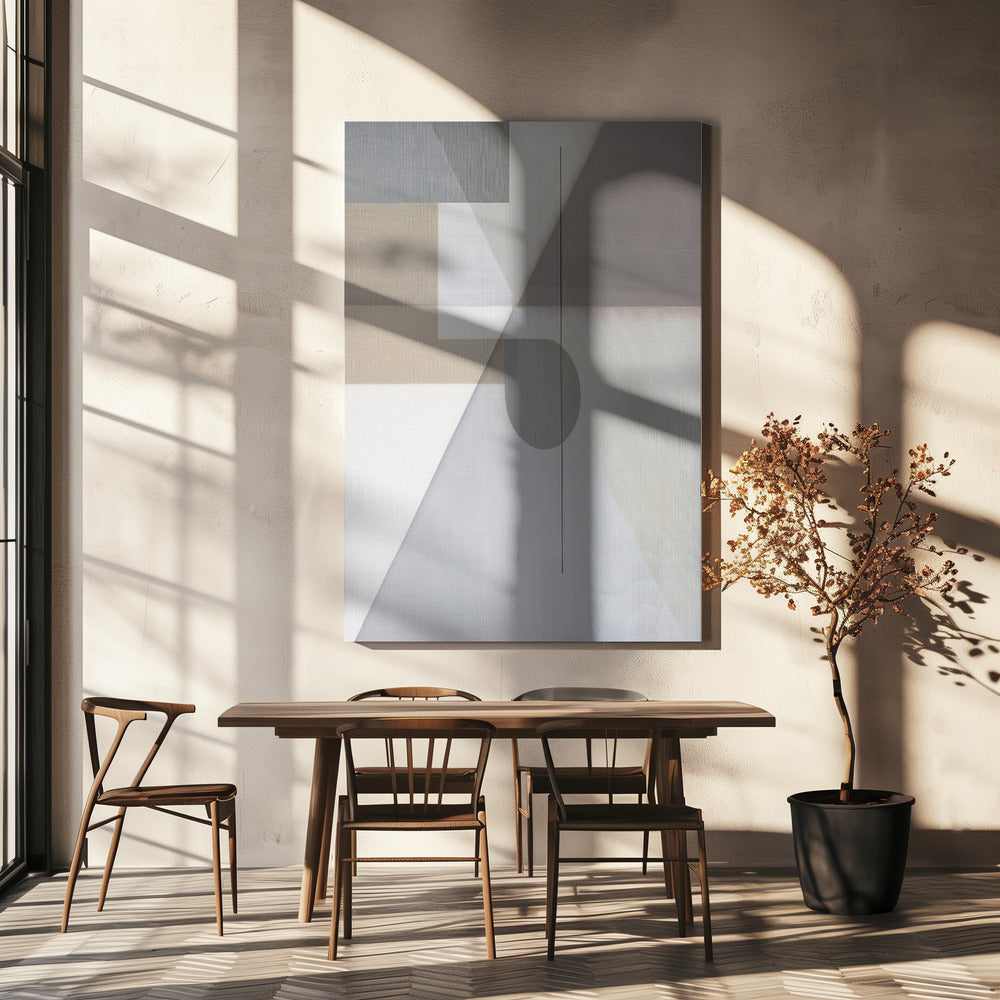 Abstract neutraal toon schilderij 2 | Canvas