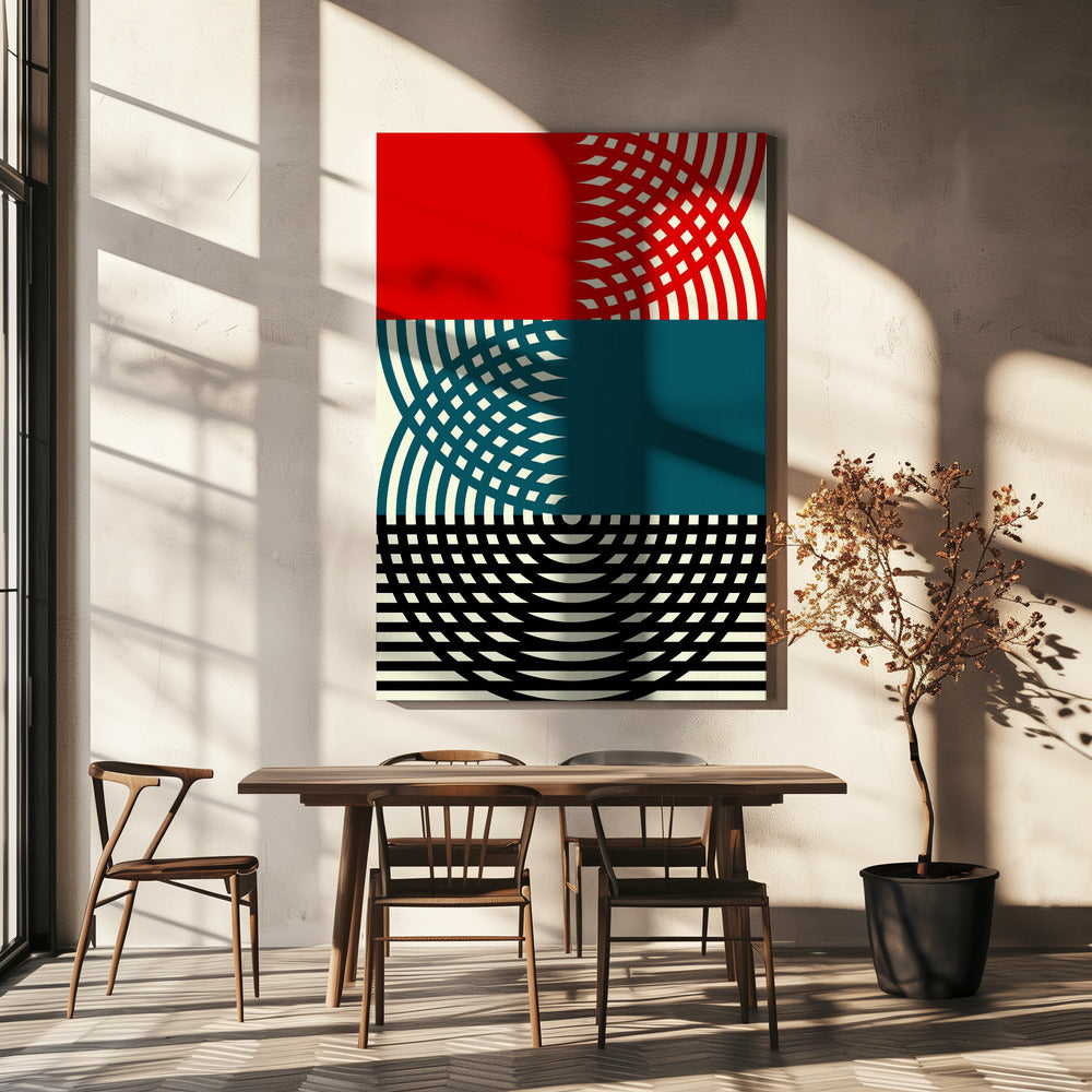 Symmetrische echo's | Canvas