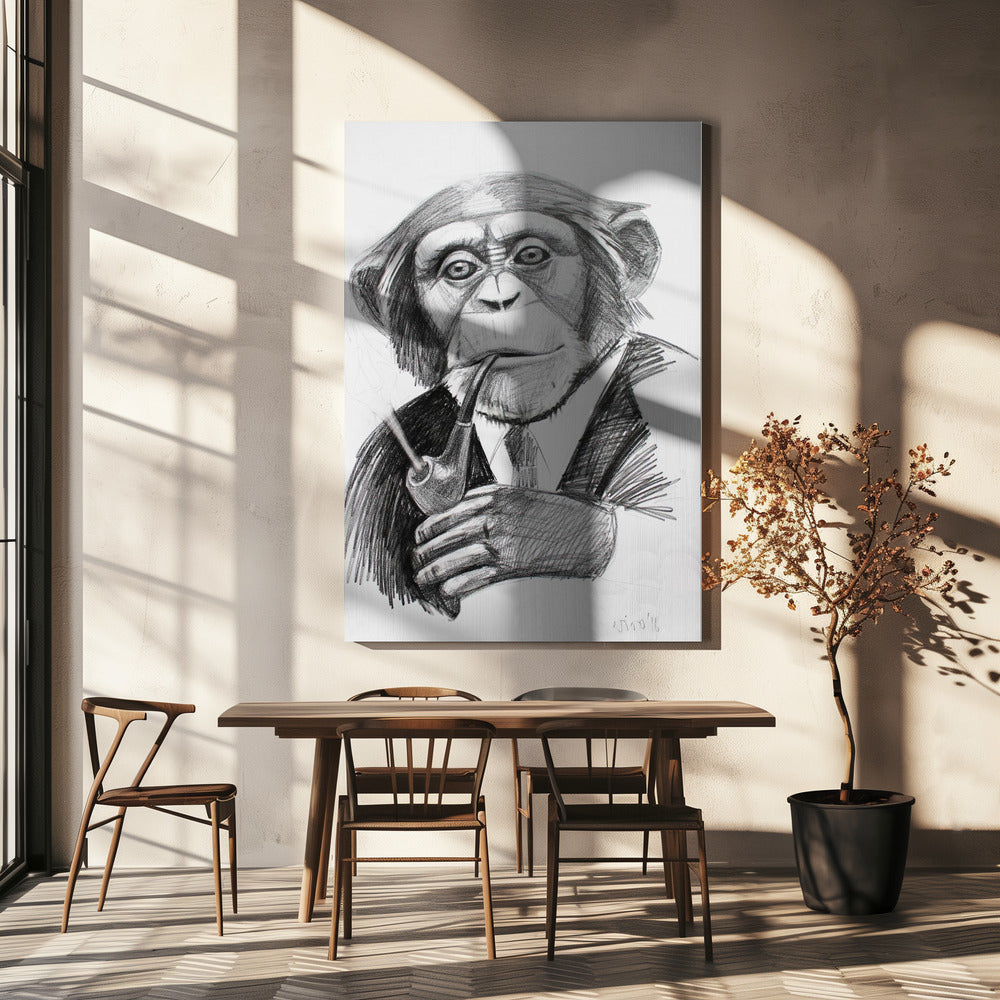 Geavanceerde chimpansee | Canvas