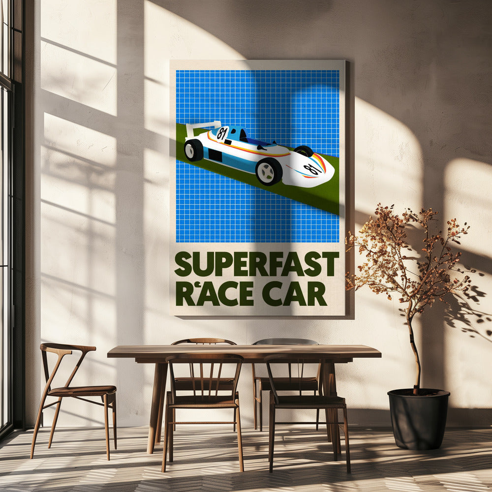 Supersnelle raceauto | Canvas
