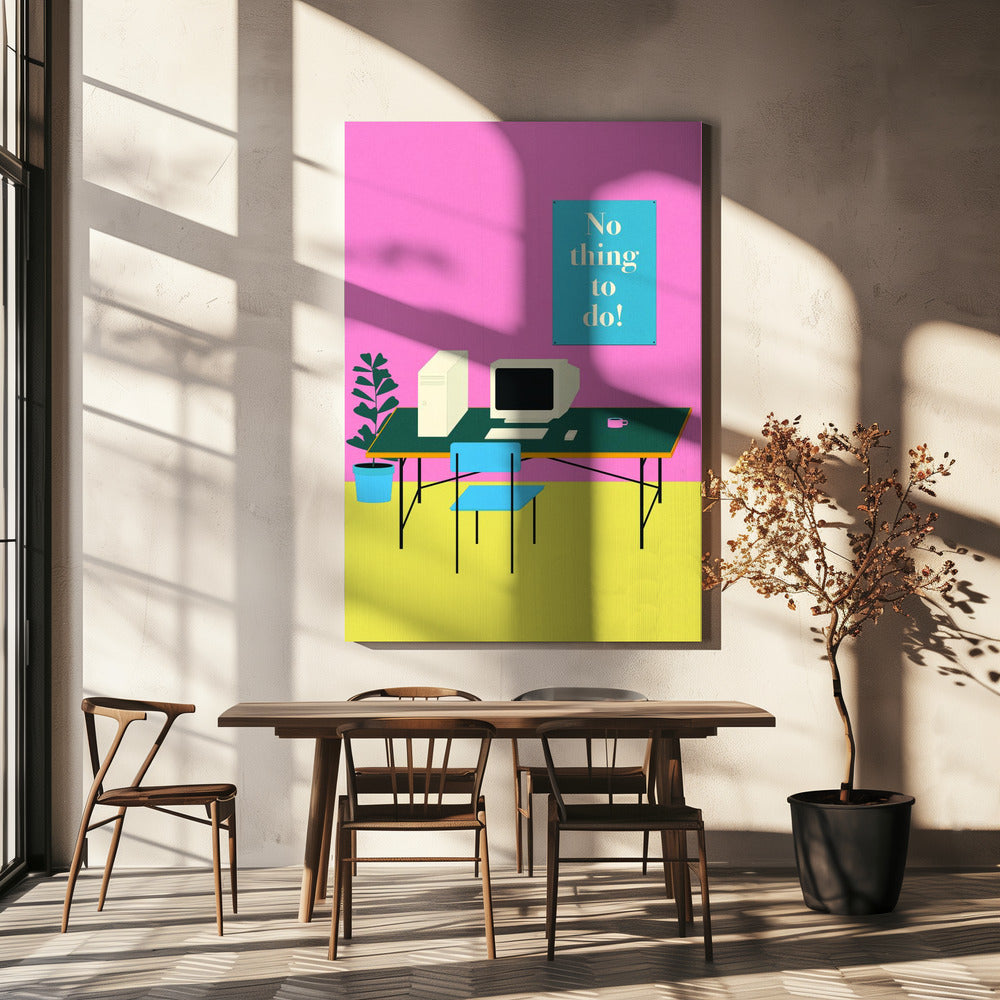 Niets te doen | Canvas