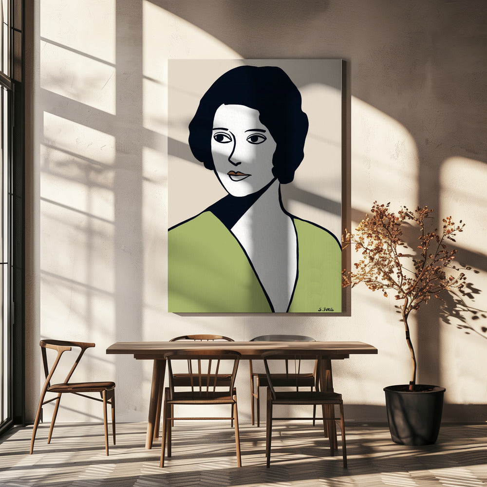 Vintage vrouw | Canvas