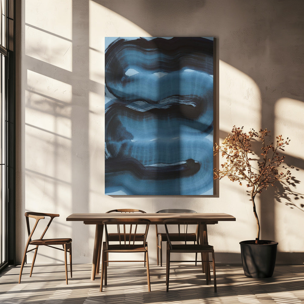 Abstracte penseelstreken 163 | Canvas