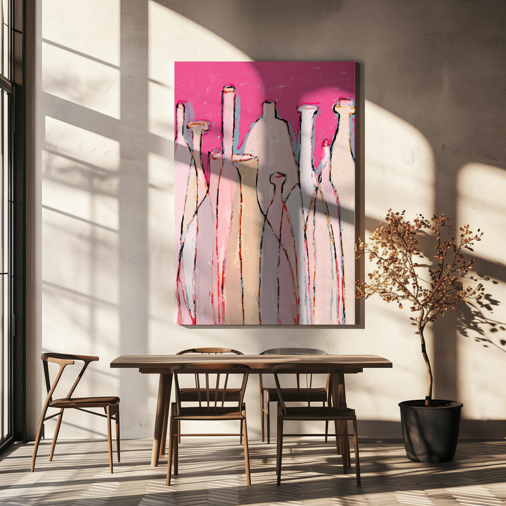 Flessensilhouetten | Canvas