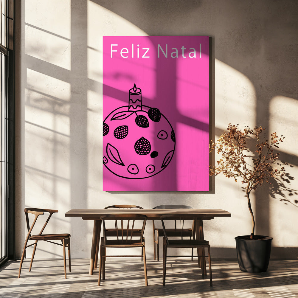 Strikken en kerstballen: Feliz Natal Kerstmis | Canvas
