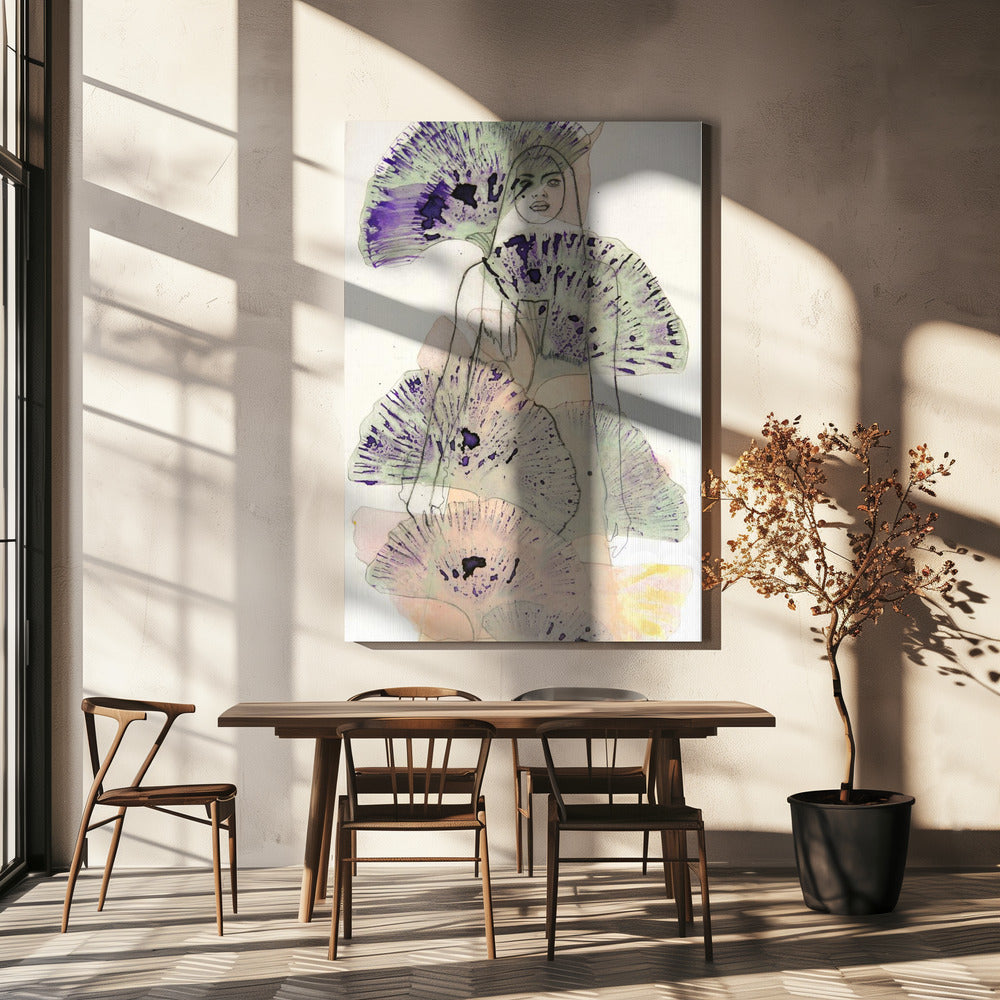 Ginkgobladeren ets | Canvas