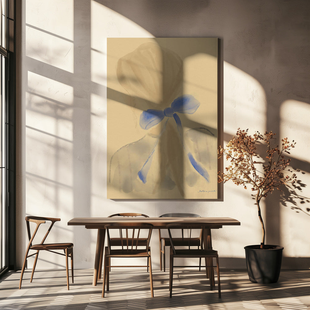 Meisje met een blauw haarlint | Canvas
