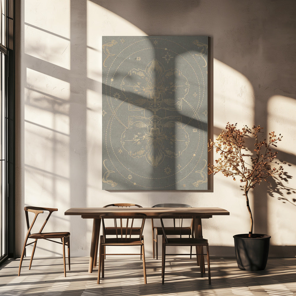 De mystieke orchidee | Canvas