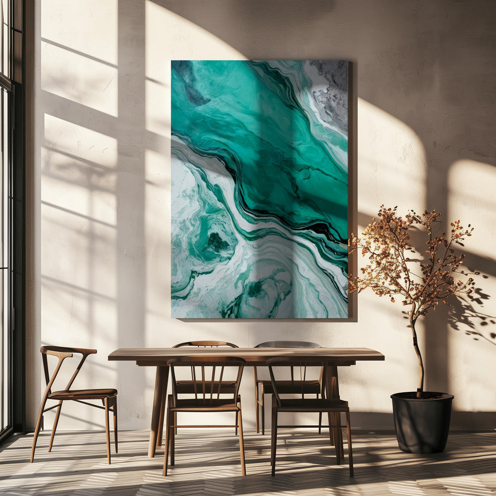 Getijden van een verborgen lagune | Canvas