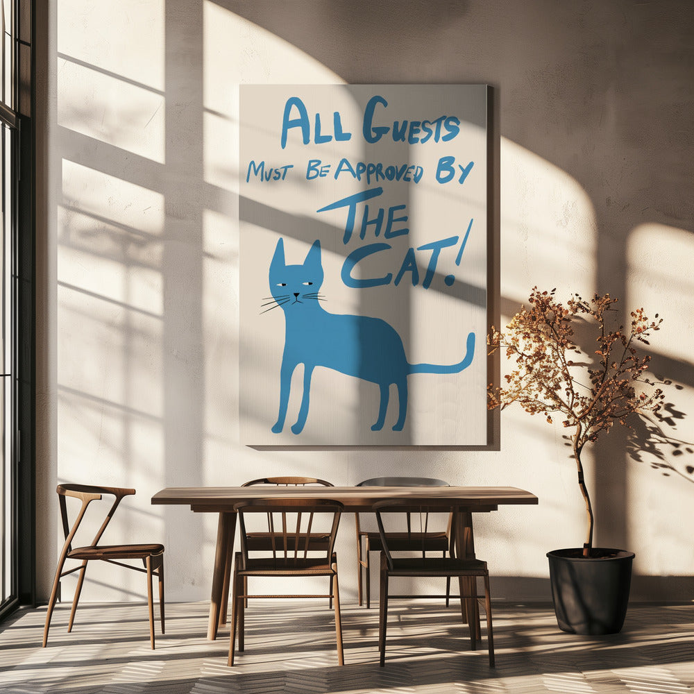 Alle gasten moeten door de kat worden goedgekeurd! | Canvas