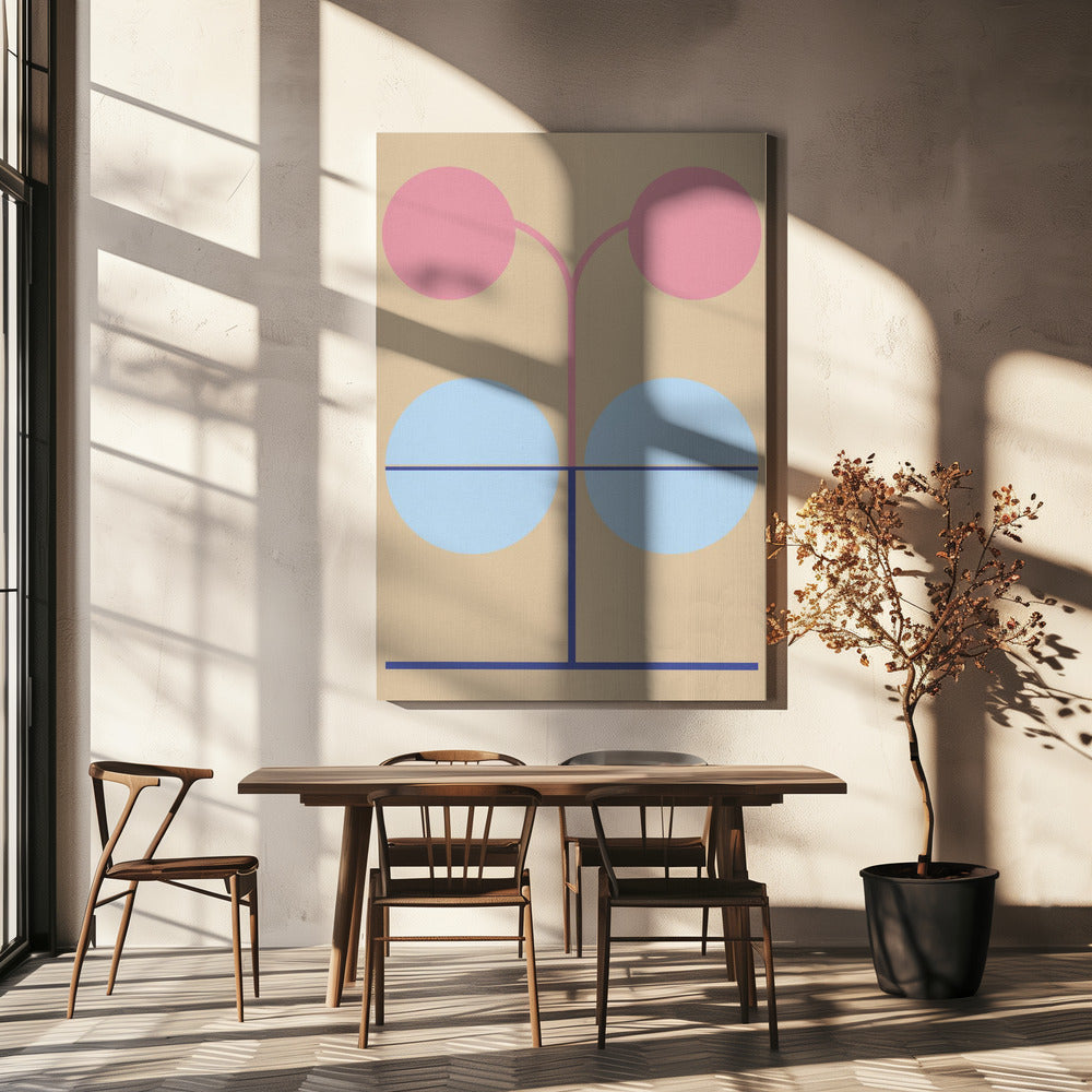 Bloemengeometrie 11 | Canvas