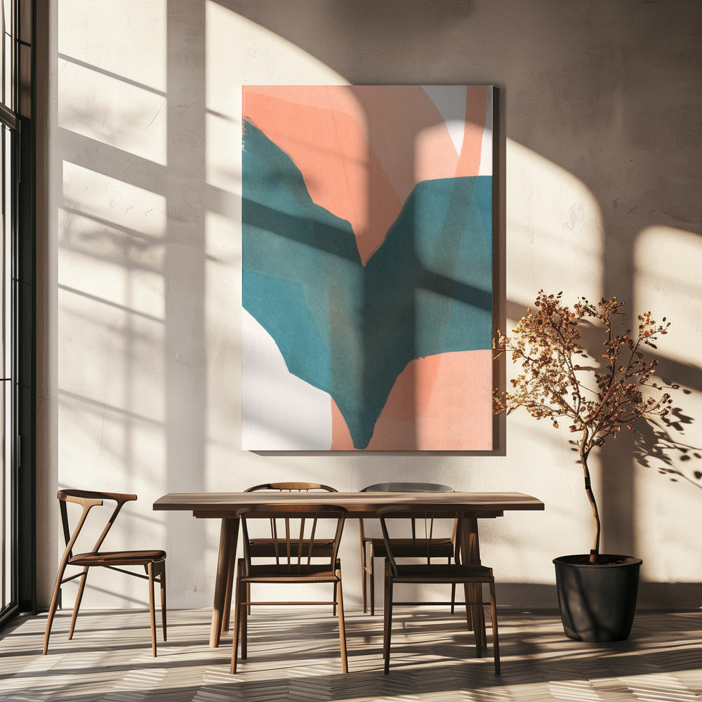 Abstract gedompeld landschap 1 | Canvas
