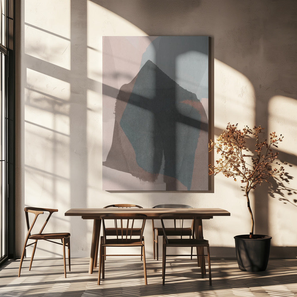 Abstract gedompeld landschap 3 | Canvas