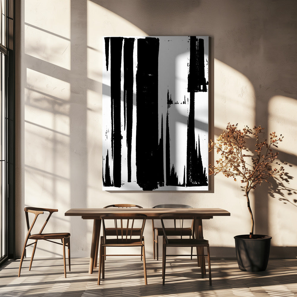 Zwarte stretch 1 | Canvas