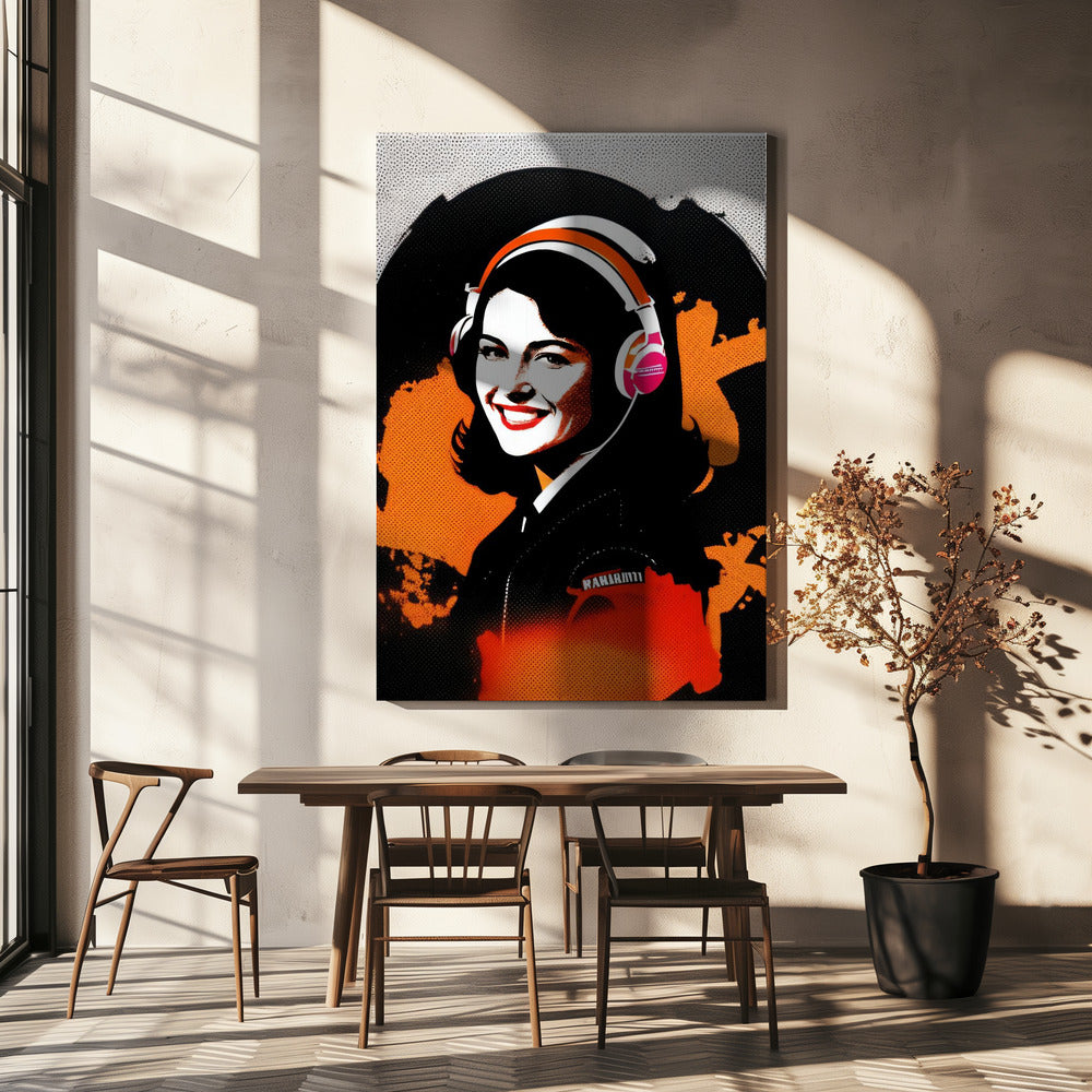 Een levendig meisje | Canvas