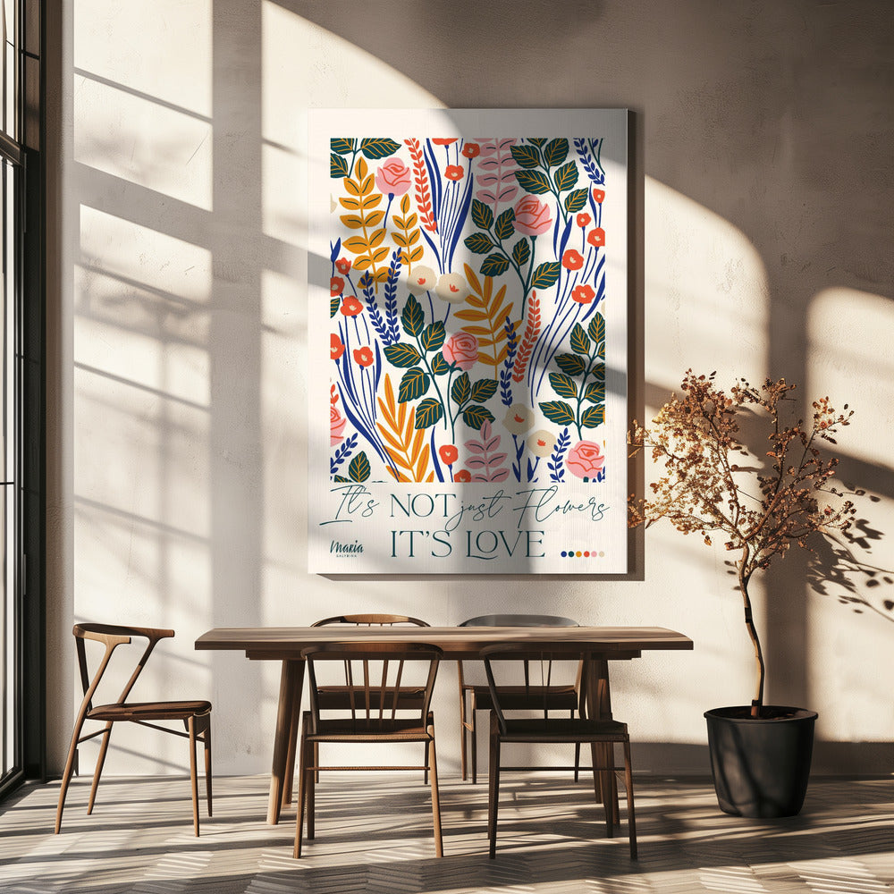 Over liefde. Rozen | Canvas