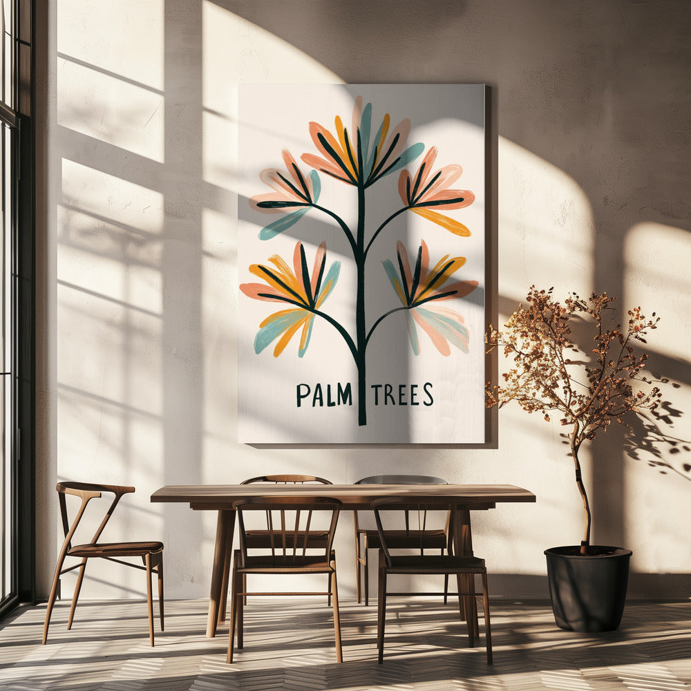 Tropische penseelstreken | Canvas
