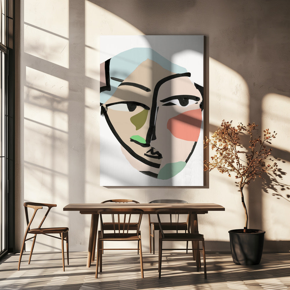 Visage No2 Kunstdruk | Canvas