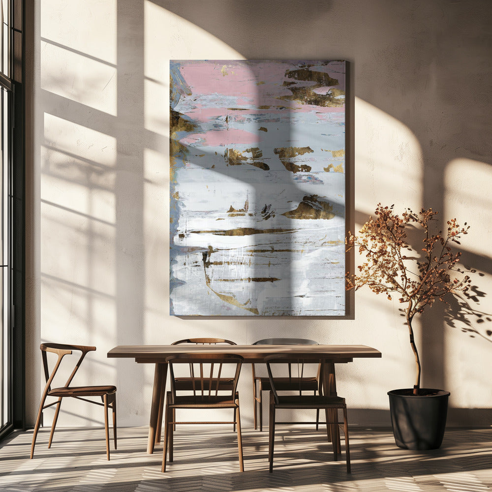 Abstract Zacht Wit 2 | Canvas