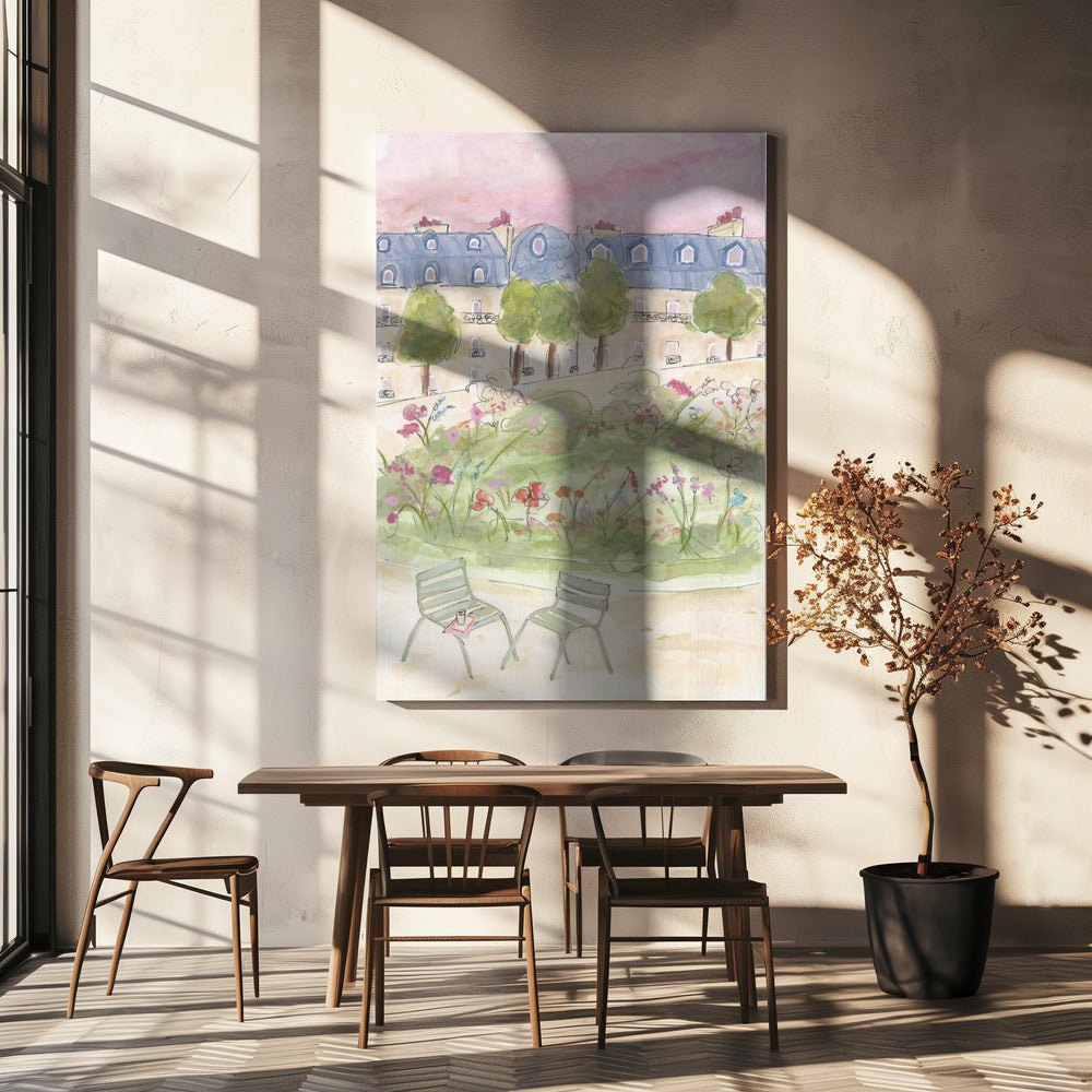Parijse tuin | Canvas