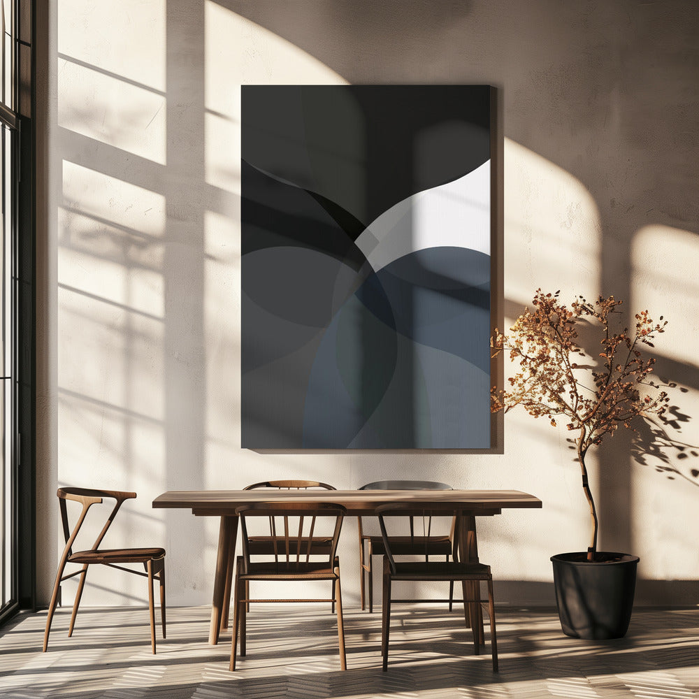 Abstracte neutrale vormen print 4 | Canvas