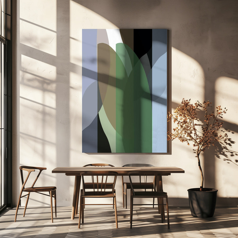 Abstracte vormen kunstdruk nr. 3 | Canvas
