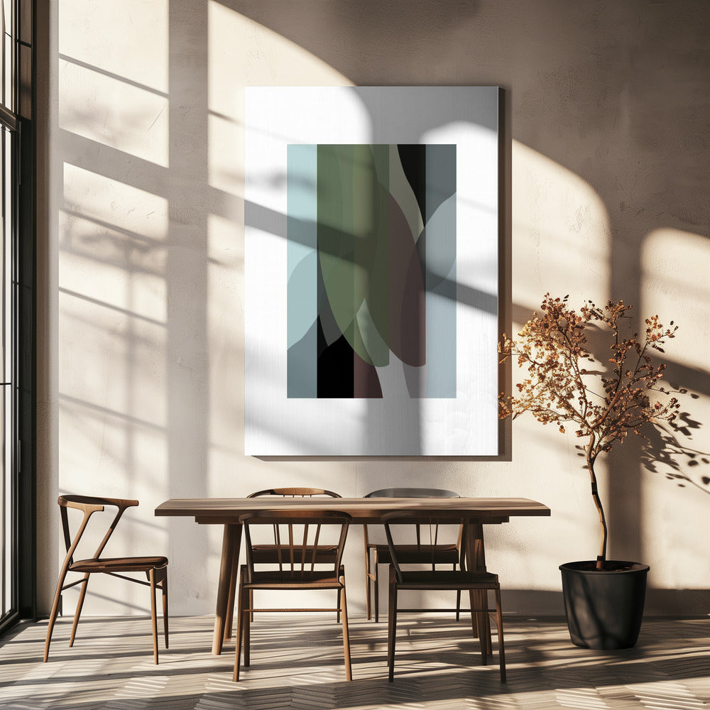 Abstracte vormen kunstdruk nr. 4 | Canvas