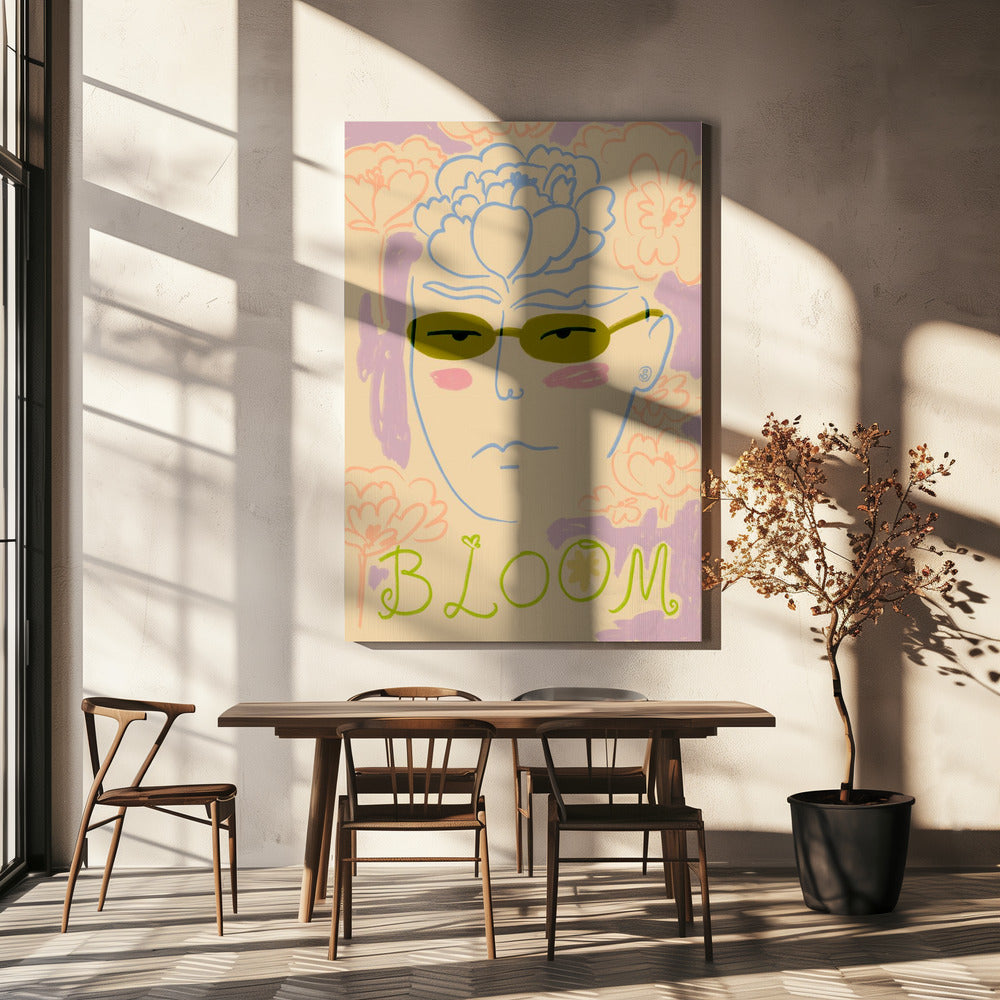 Bloemenzonnebril | Canvas